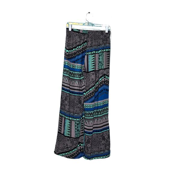 Ambiance Apparel multicolor print pull on casual Bohemian pants size M - Picture 5 of 5